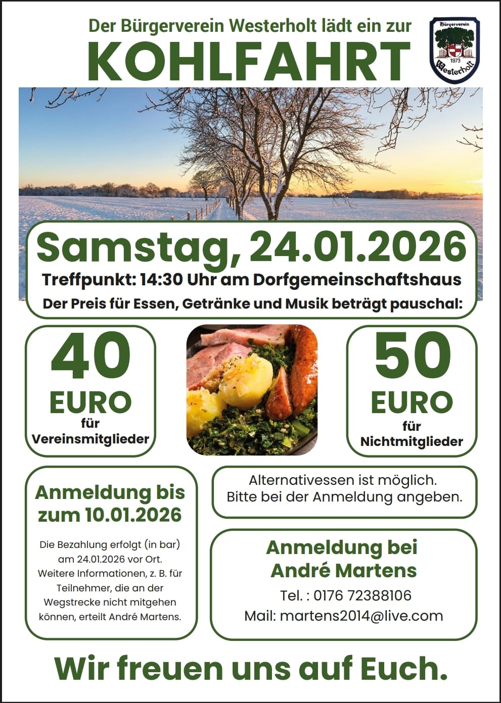 Flyer Kohlfahrt 2026